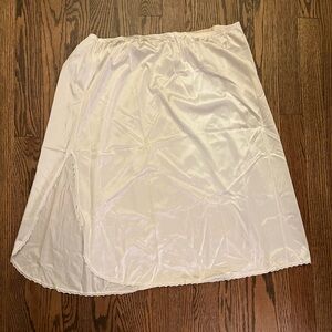 Vanity Fair Cream Slip Skirt